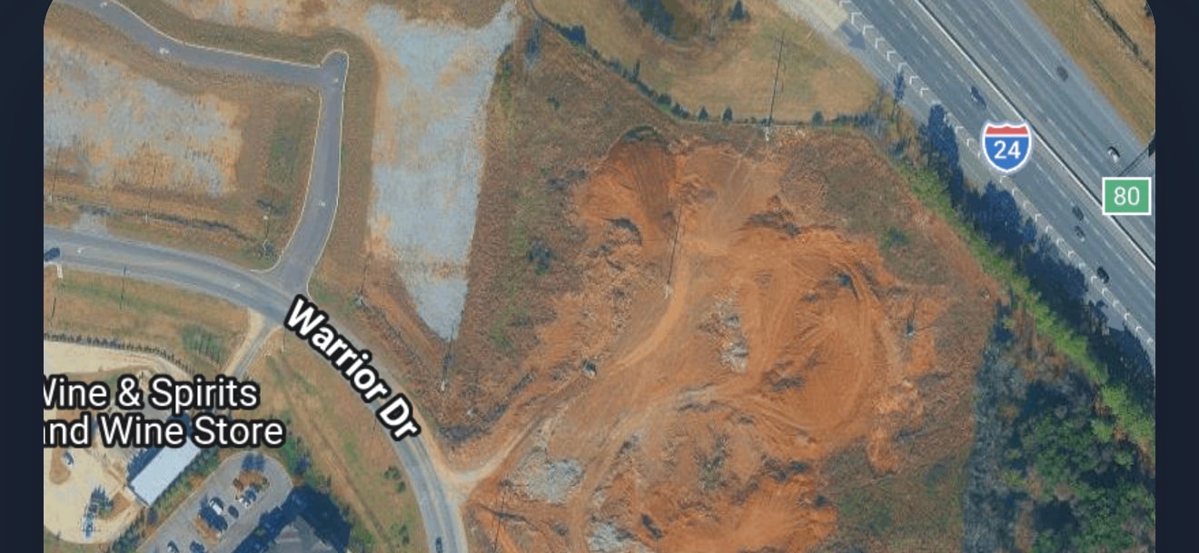 Real satellite imagery from the app